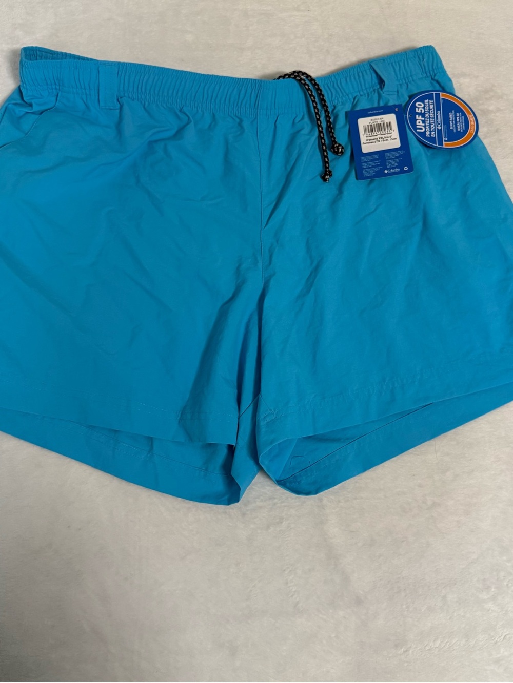 Columbia PFG Backcast III Women XXL 5” Water Shorts Blue Omni Shade UPF 50 NWT